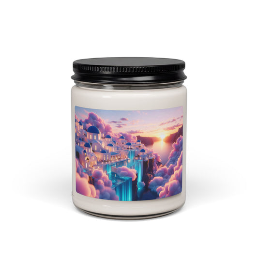 Dreamy Cloudscape Scented Candle (Sunset Fantasy Jar)9oz Soy Candle