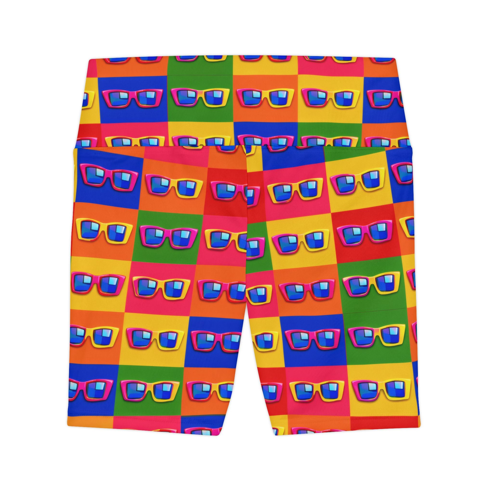 Pop Art Sunglasses Biker Shorts