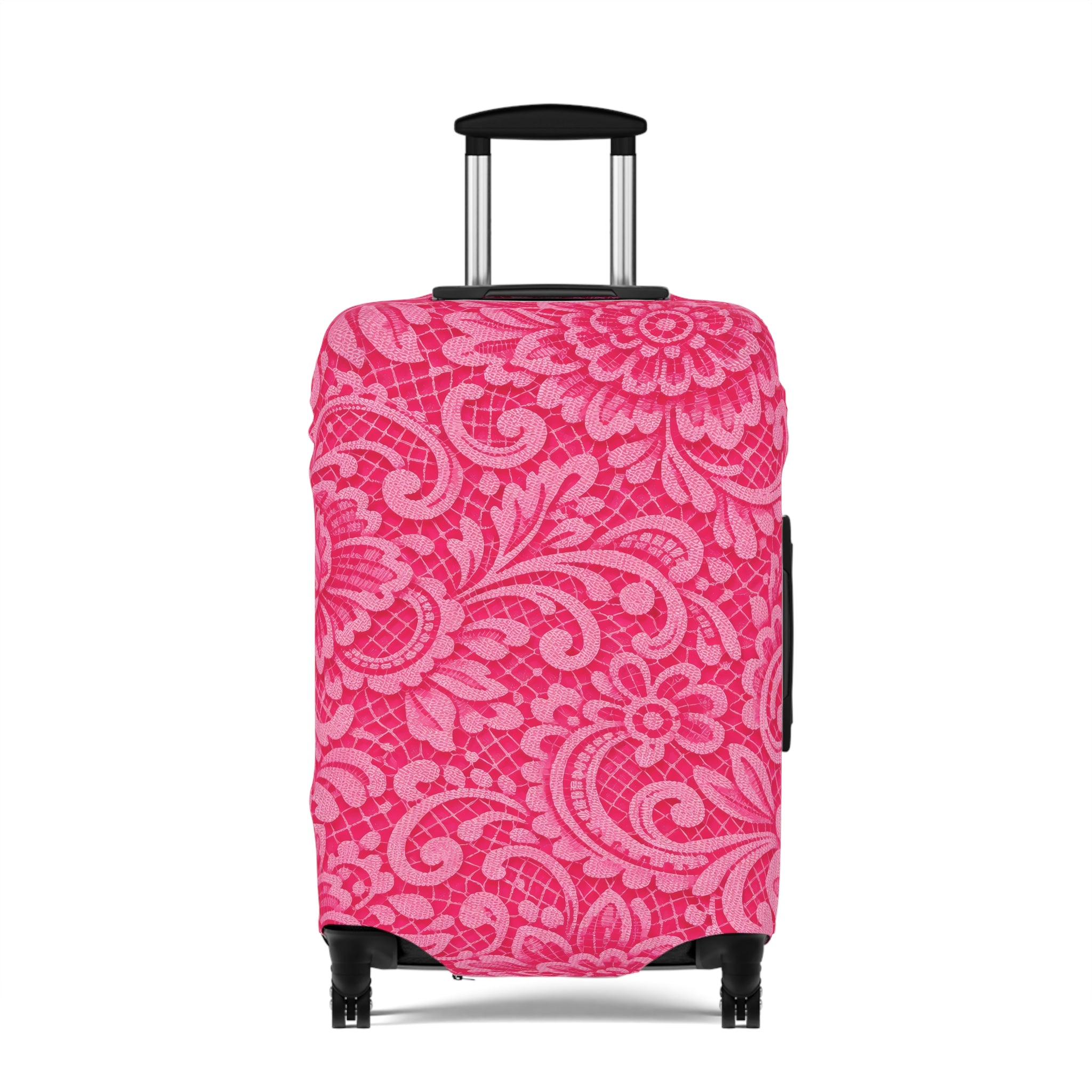 Hot Pink Lace Luggage Cover