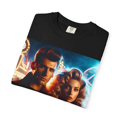 Summer Nights Cinema Tee — Vintage 1950s Carnival Romance Graphic T-Shirt