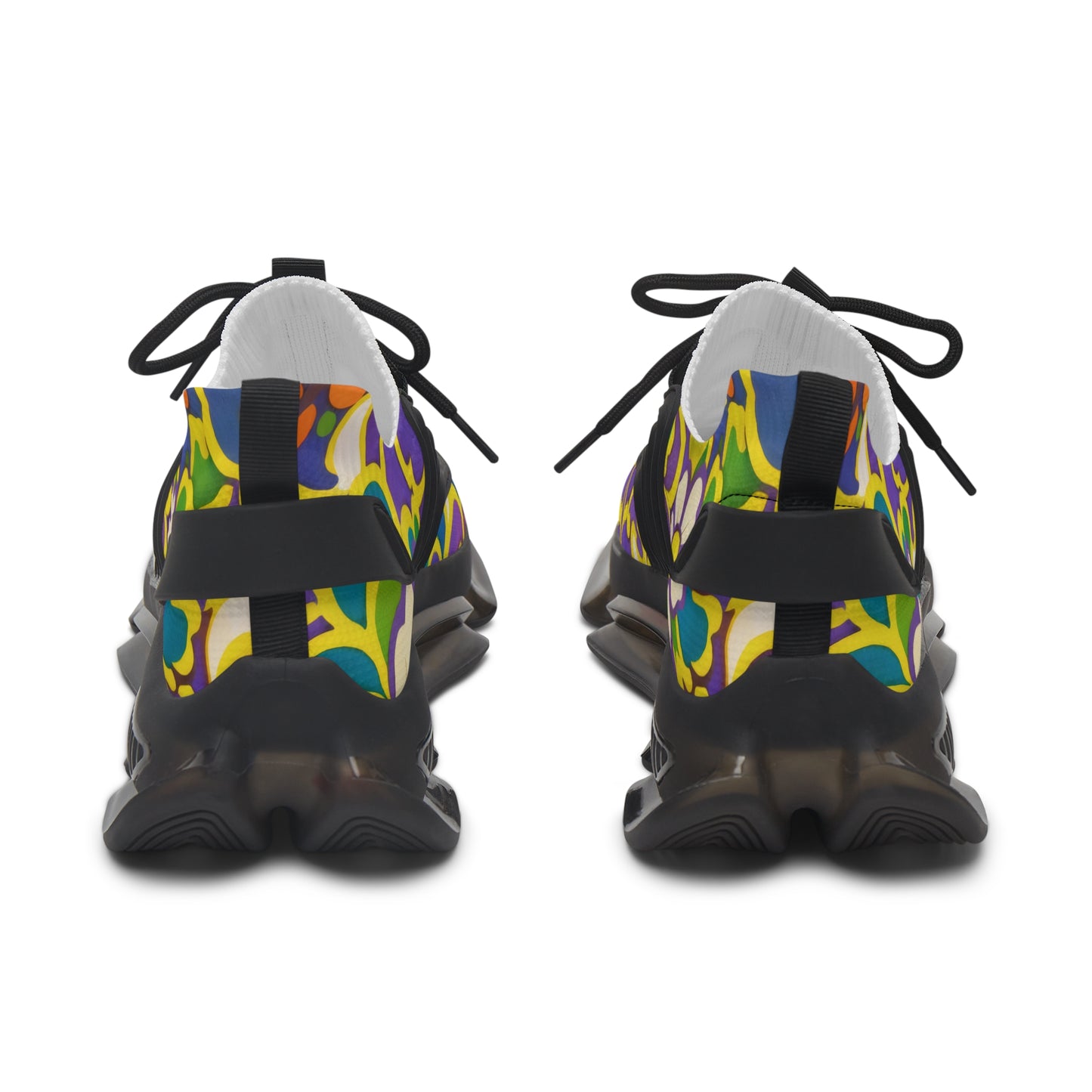 Retro Floral Pattern Sneakers | Women's Mesh Sneakers