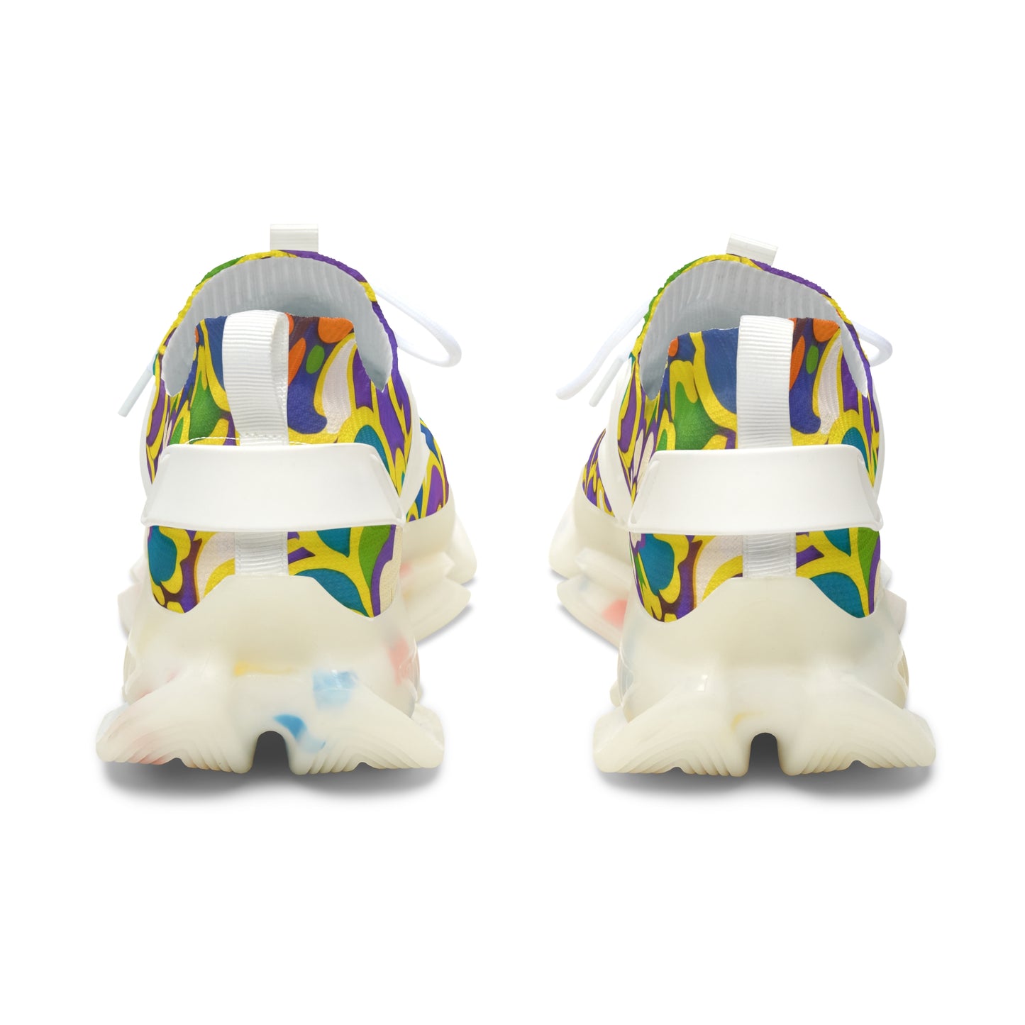 Retro Floral Pattern Sneakers | Women's Mesh Sneakers