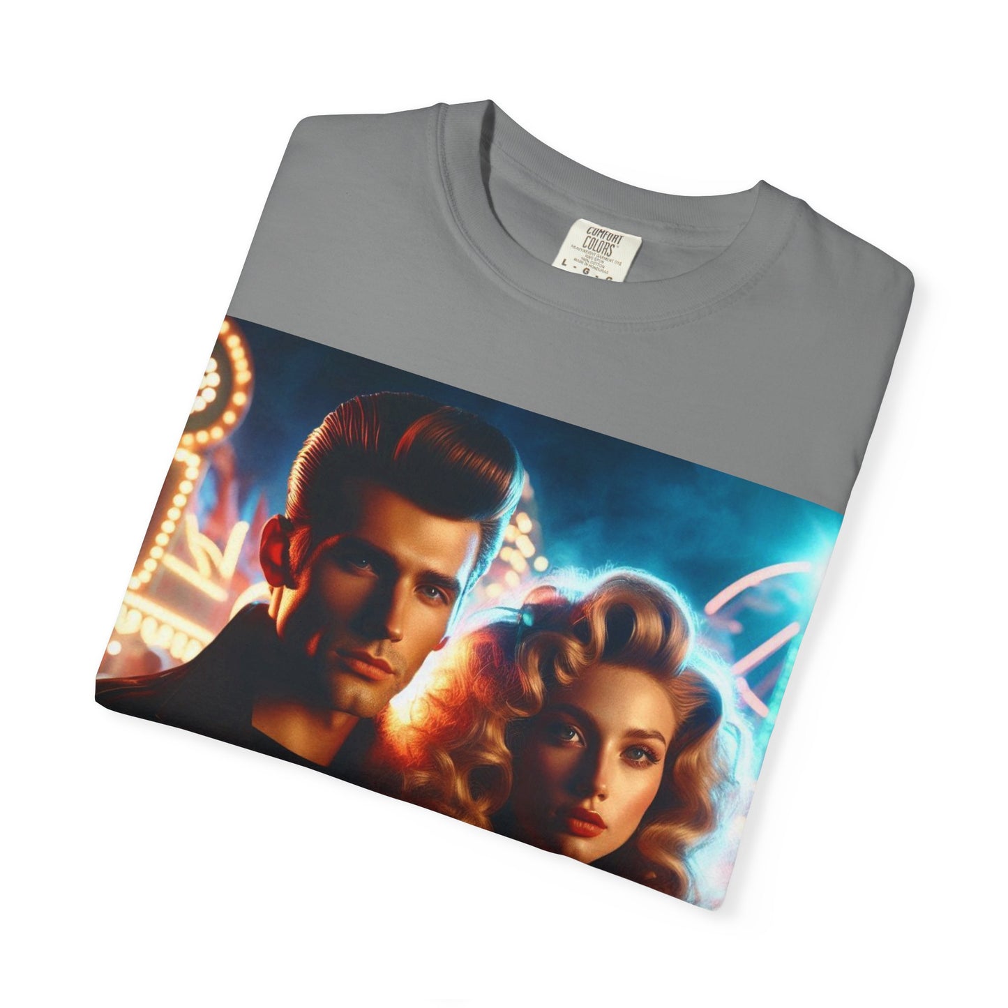 Summer Nights Cinema Tee — Vintage 1950s Carnival Romance Graphic T-Shirt