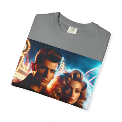Summer Nights Cinema Tee — Vintage 1950s Carnival Romance Graphic T-Shirt