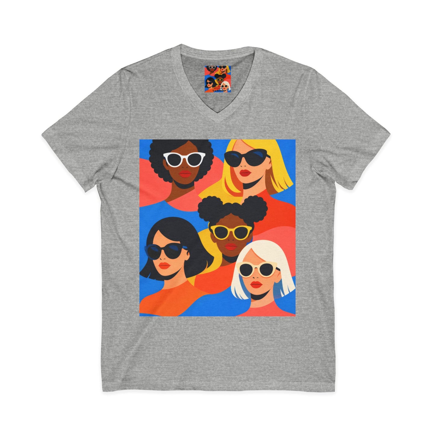 Pop Art Women Faces Women's T-shirt