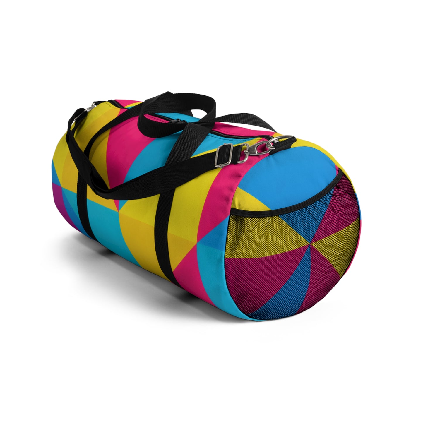 Color Block Geometric Duffel Bag — Bright Travel & Gym Bag