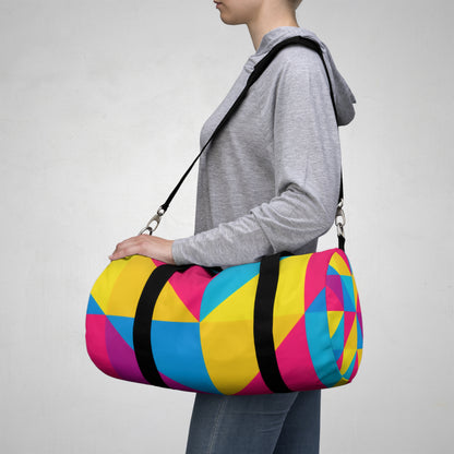 Color Block Geometric Duffel Bag — Bright Travel & Gym Bag