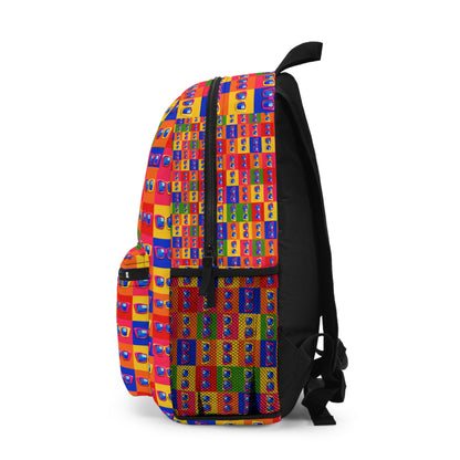 Colorful Retro Sunglasses Pattern Backpack – Pop Art Checkerboard Daypack