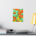 Pop Flower Overdose - Pattern Poster | Satin Poster