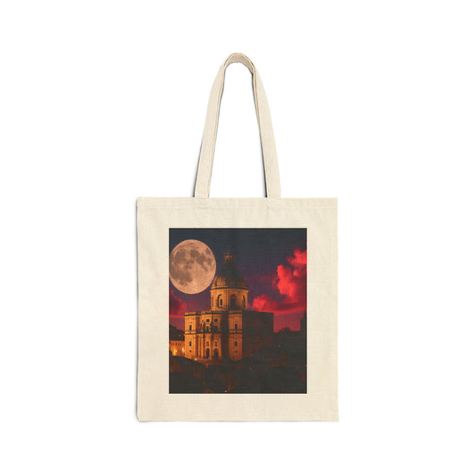 Tote Bag — Haunted Moonlit Castle Canvas Tote