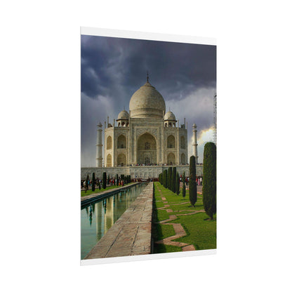 Taj Mahal Photograph Rolled Poster | India Landmark Wall Art