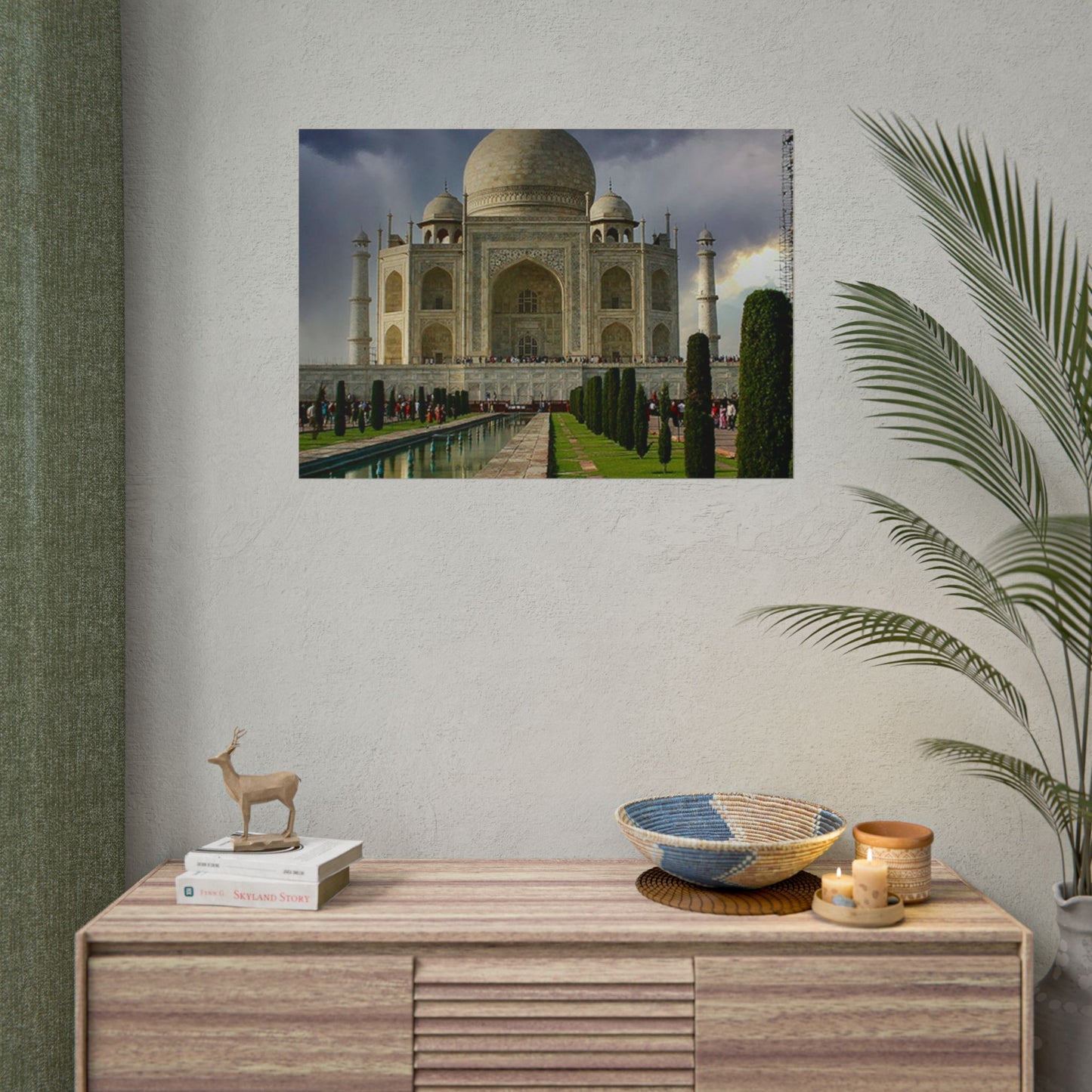 Taj Mahal Photograph Rolled Poster | India Landmark Wall Art