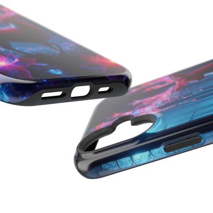 Magnetic Impact-Resistant Phone Case — Neon Fantasy Deer Forest Design