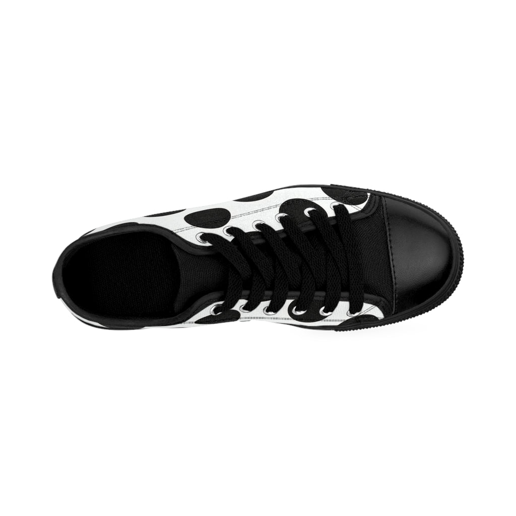 Black Polka Dot Low-Top Sneakers