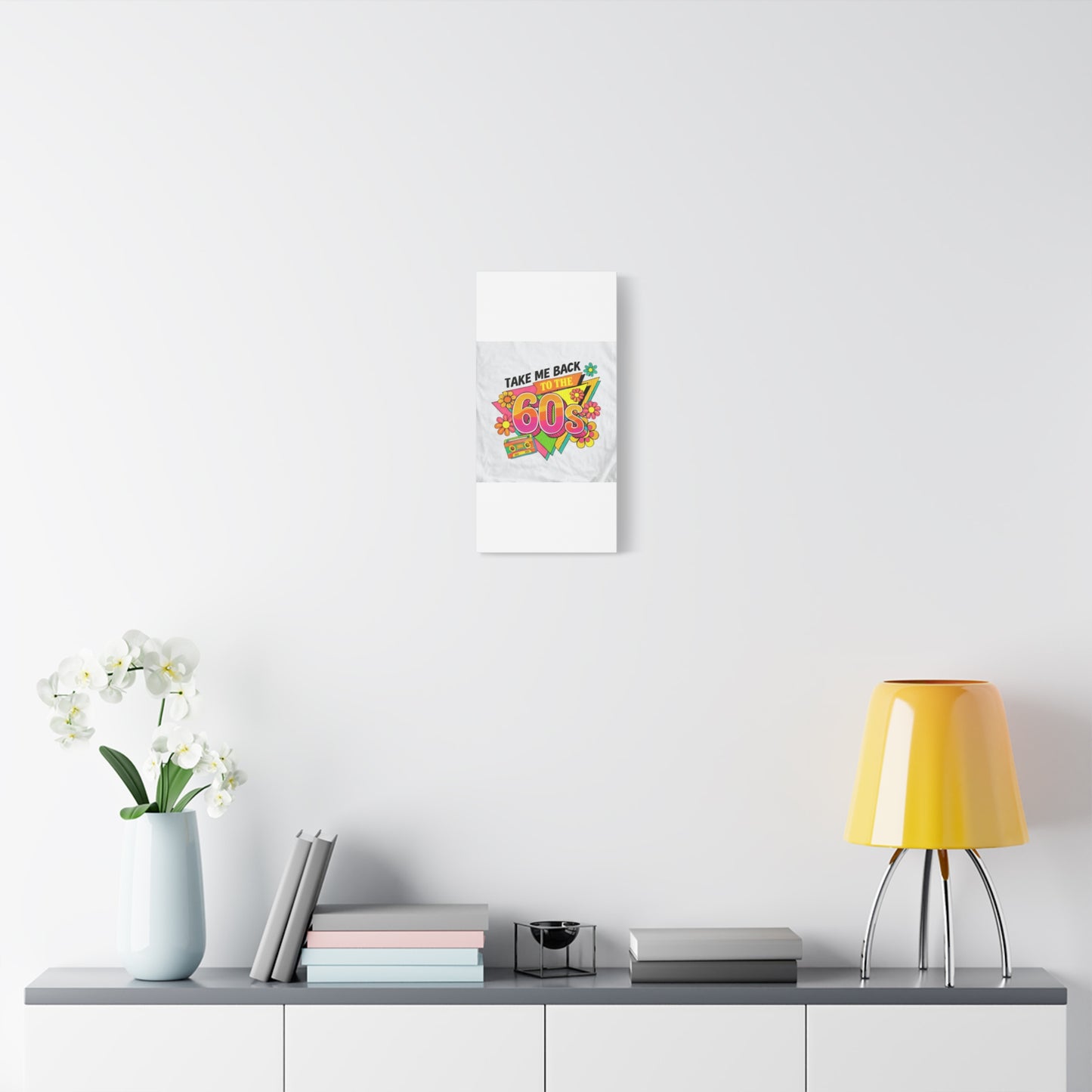 Take Me Back to the 60s Canvas — Retro Pop Art Matte Stretched Wall Art