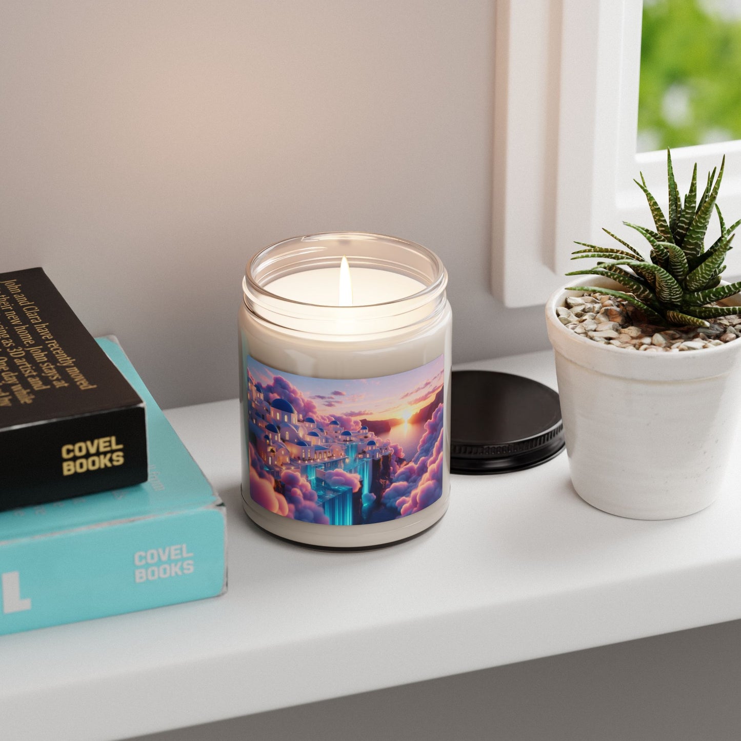 Dreamy Cloudscape Scented Candle (Sunset Fantasy Jar)9oz Soy Candle
