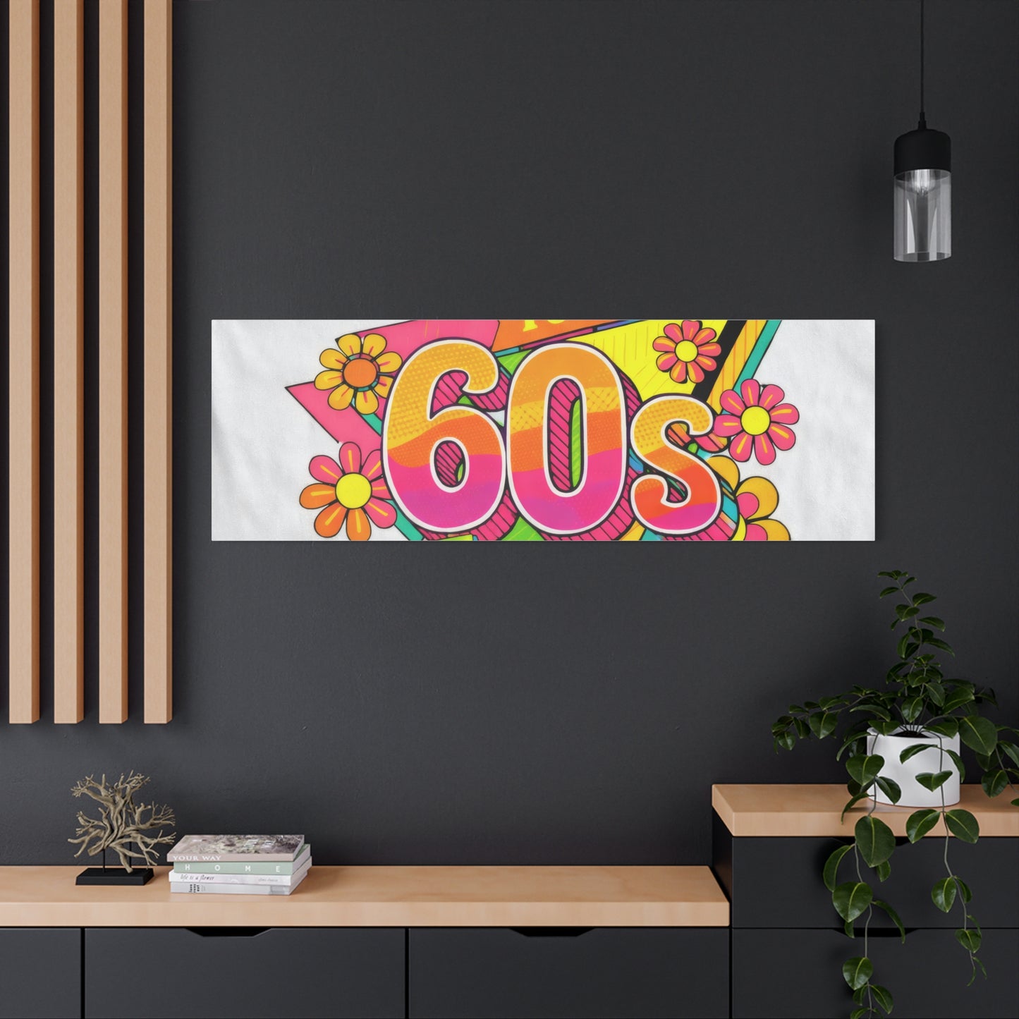 Take Me Back to the 60s Canvas — Retro Pop Art Matte Stretched Wall Art