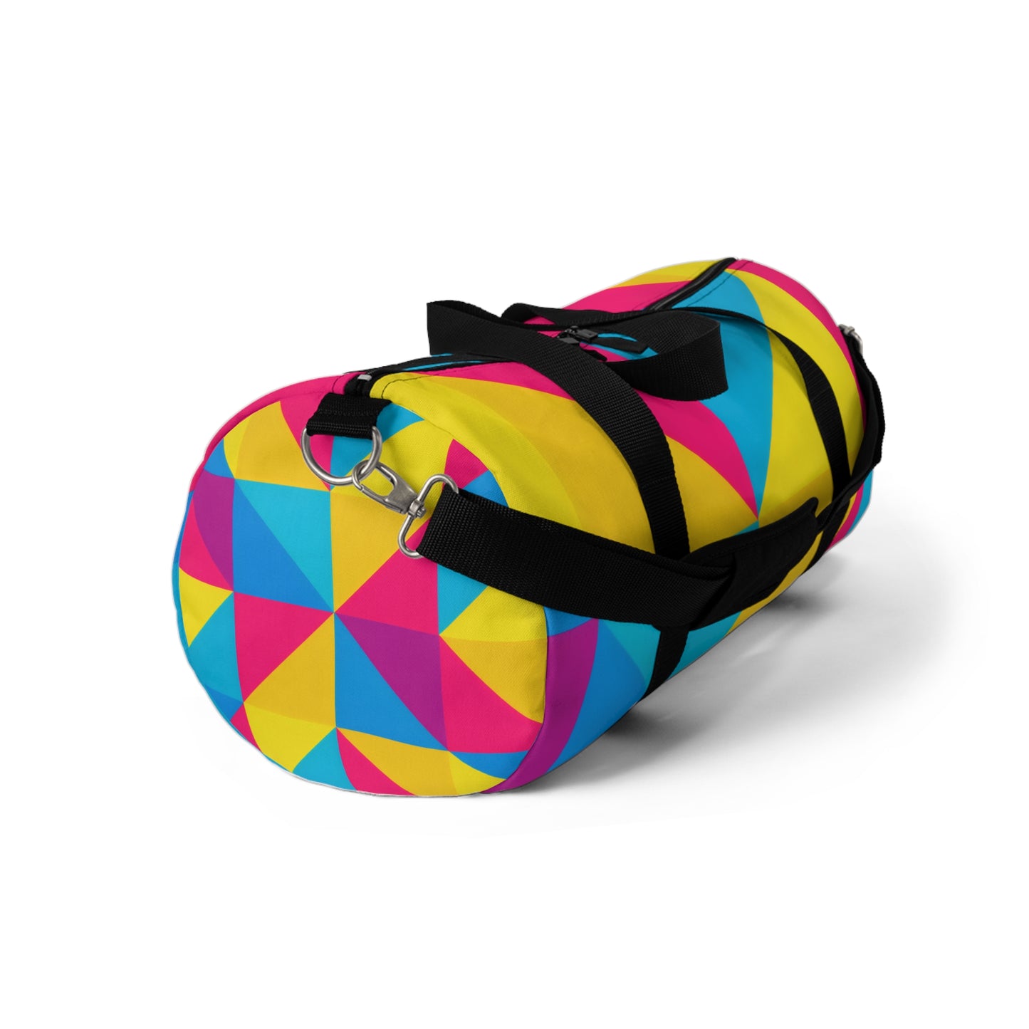 Color Block Geometric Duffel Bag — Bright Travel & Gym Bag