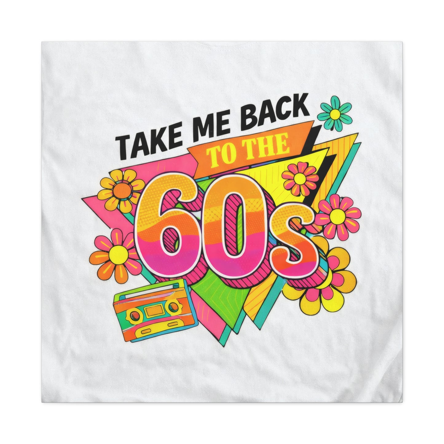 Take Me Back to the 60s Canvas — Retro Pop Art Matte Stretched Wall Art