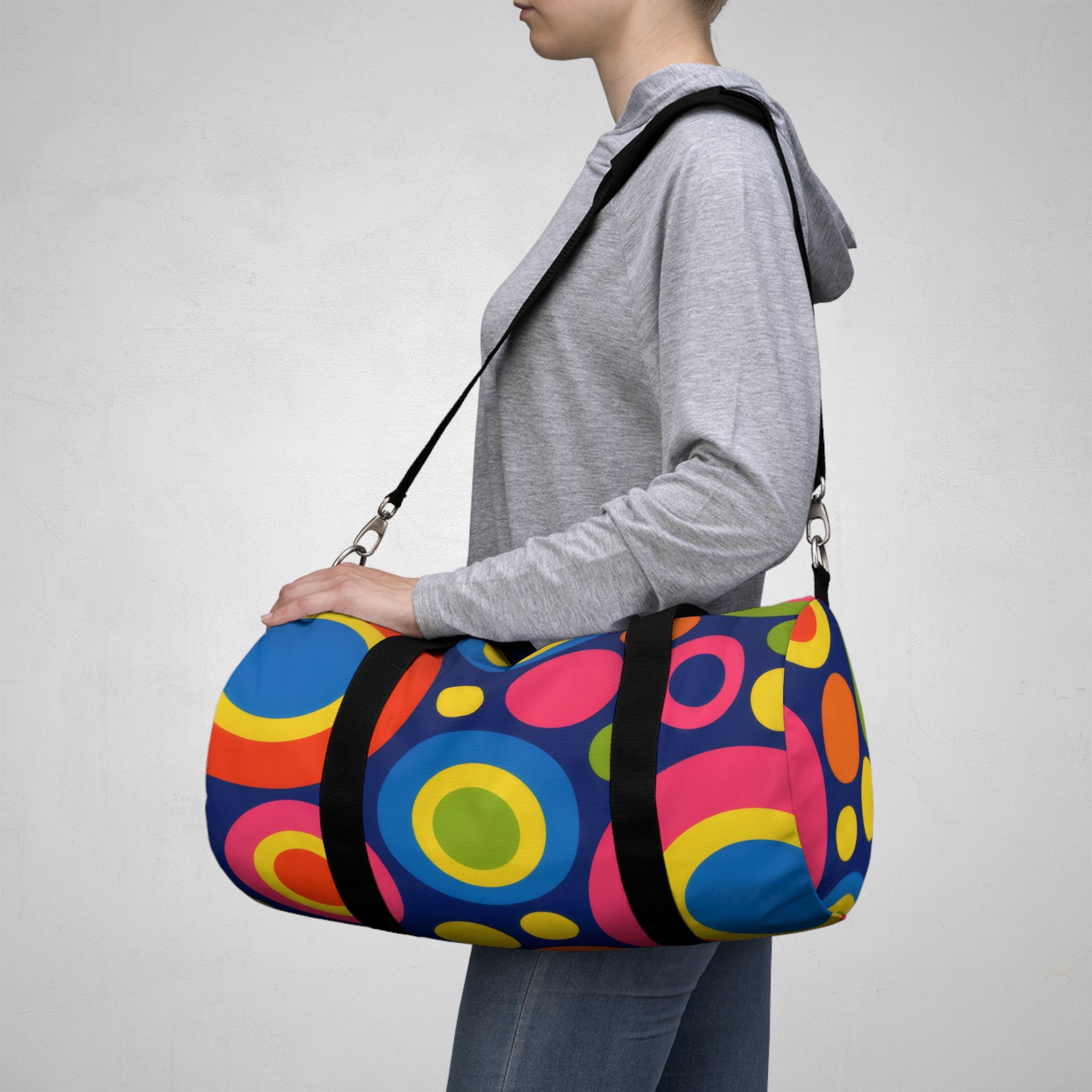 Retro Circles Duffel Bag