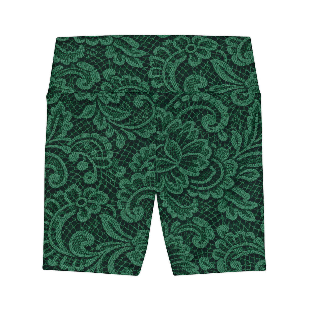 Emerald Lace Biker Shorts