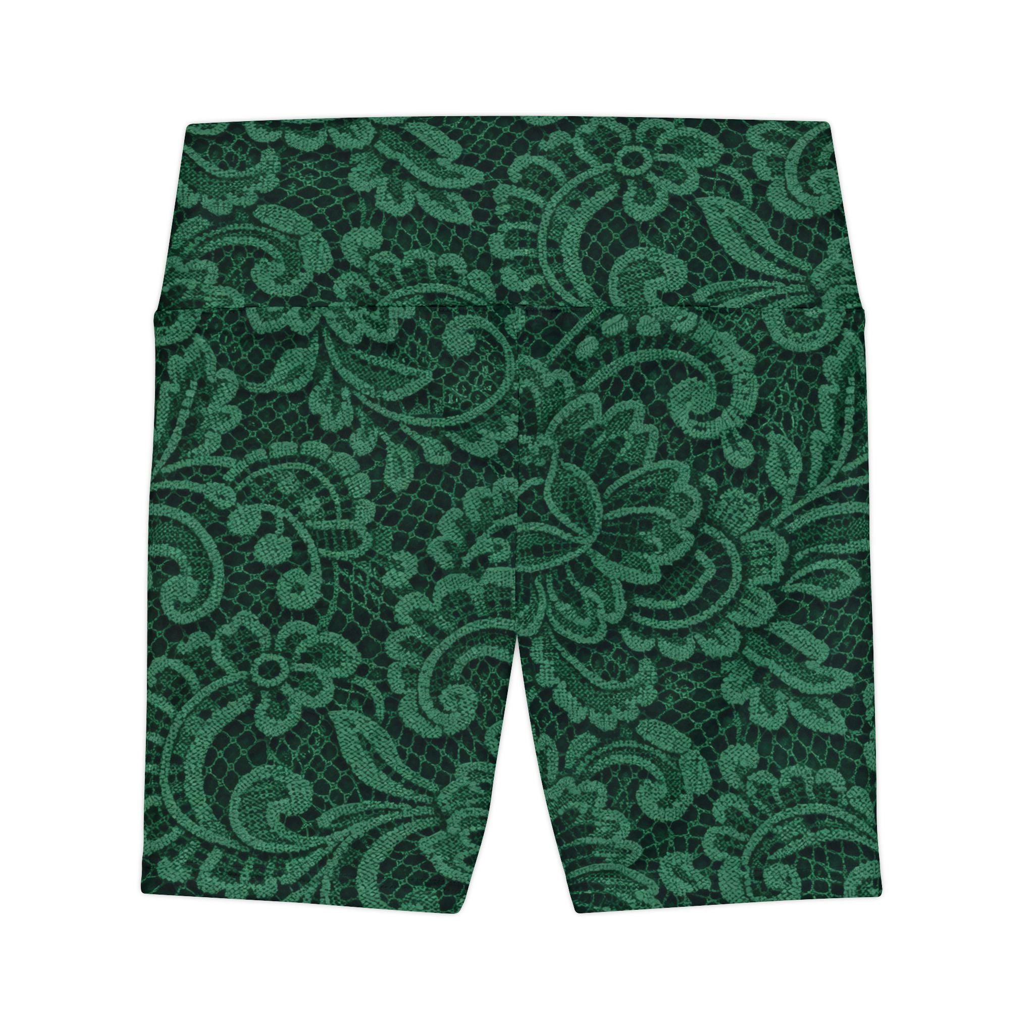 Emerald Lace Biker Shorts