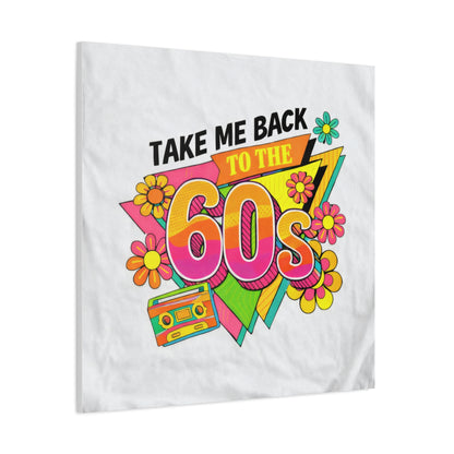 Take Me Back to the 60s Canvas — Retro Pop Art Matte Stretched Wall Art