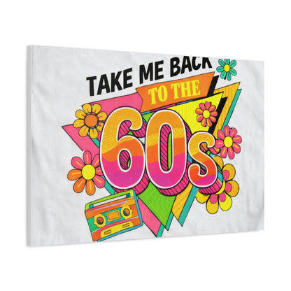 Take Me Back to the 60s Canvas — Retro Pop Art Matte Stretched Wall Art