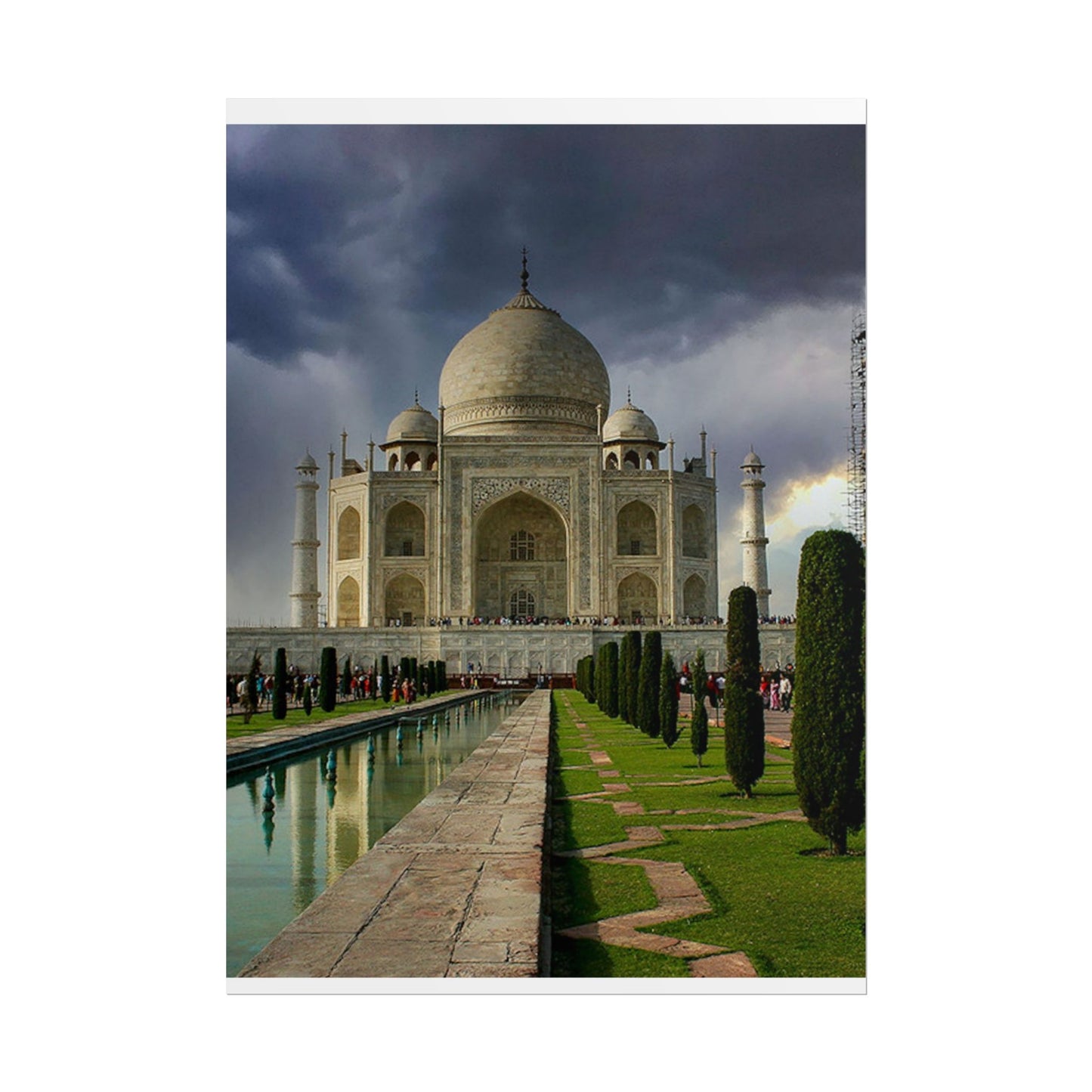 Taj Mahal Photograph Rolled Poster | India Landmark Wall Art