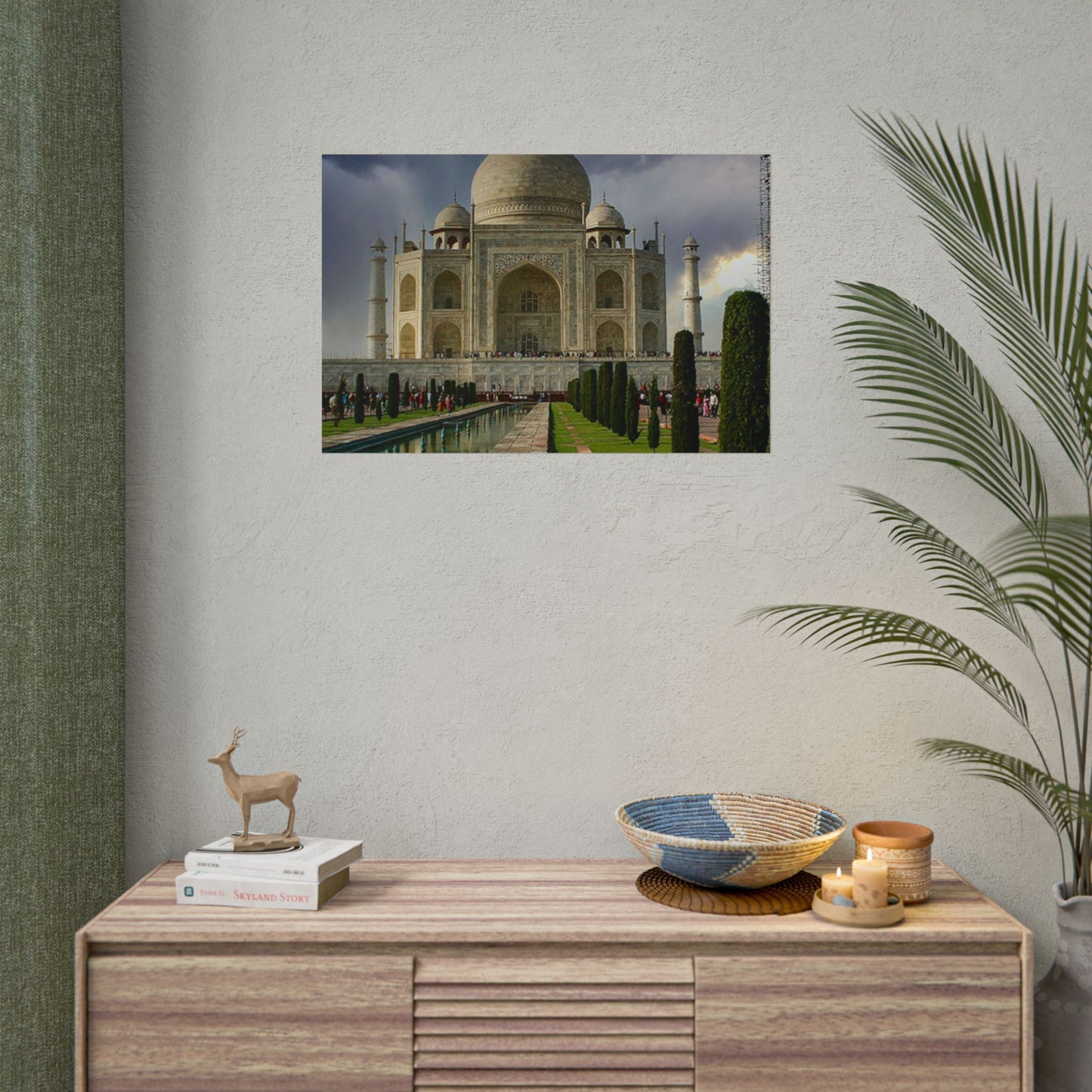 Taj Mahal Photograph Rolled Poster | India Landmark Wall Art