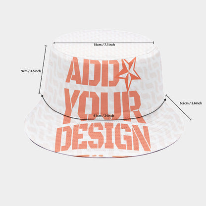 Groovy 70s Flower Power Rainbow Bucket Hat | All-Over Print