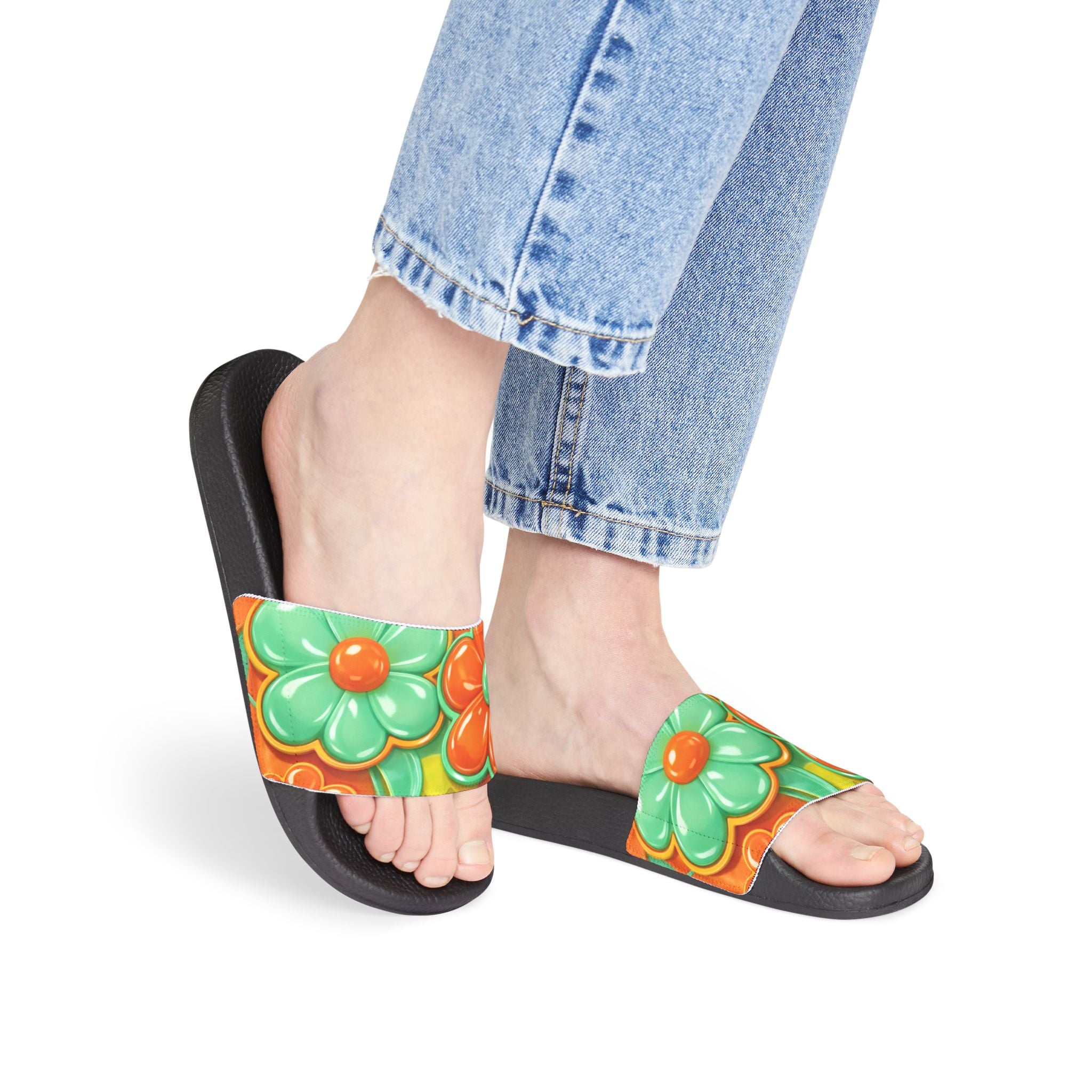 Balloon Flowers Slide Sandals