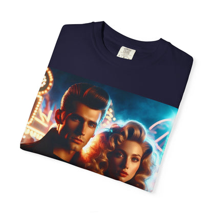 Summer Nights Cinema Tee — Vintage 1950s Carnival Romance Graphic T-Shirt