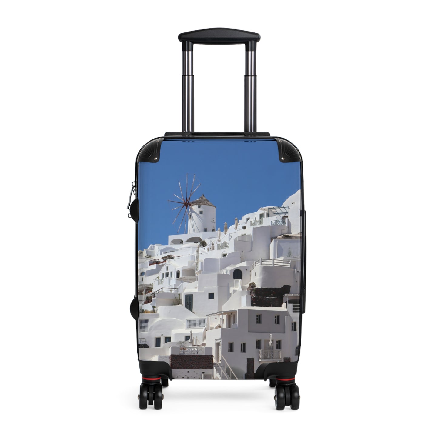 Santorini Oia Panorama Suitcase | Ghost City Edition Greek Island Luggage