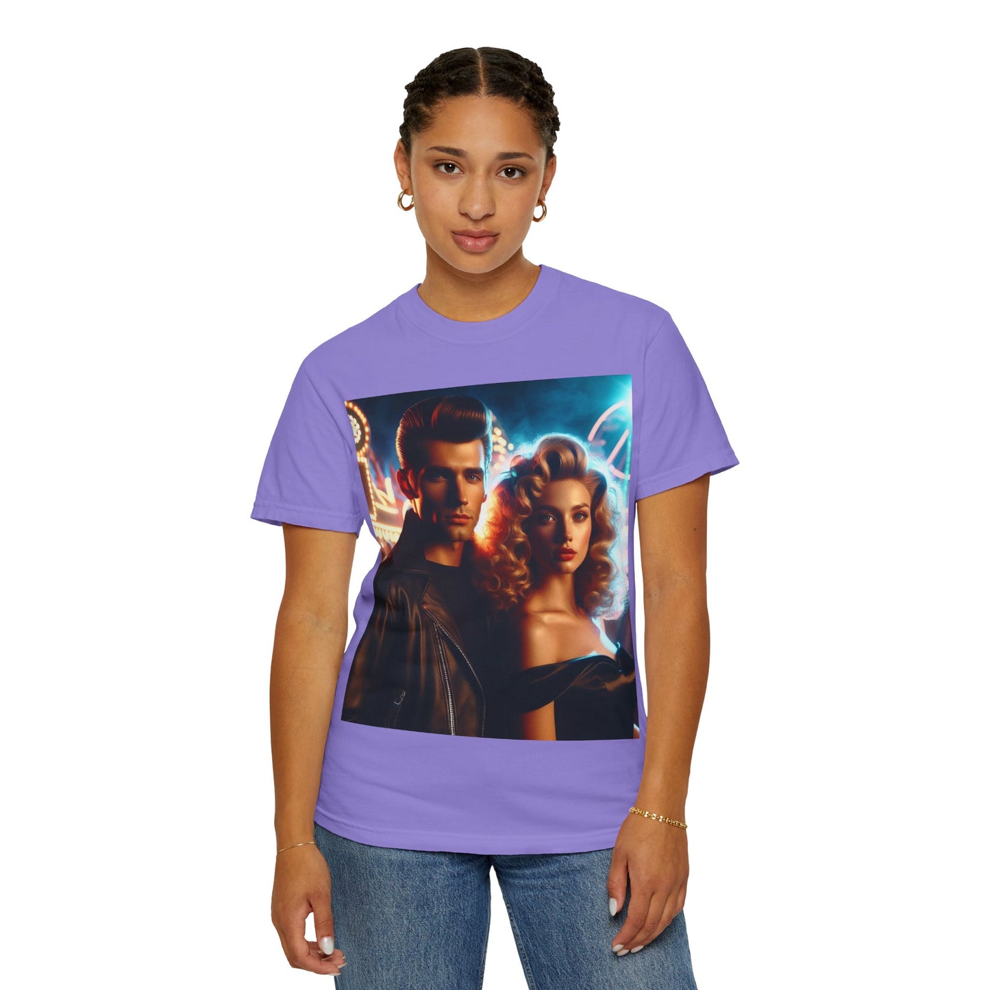 Summer Nights Cinema Tee — Vintage 1950s Carnival Romance Graphic T-Shirt