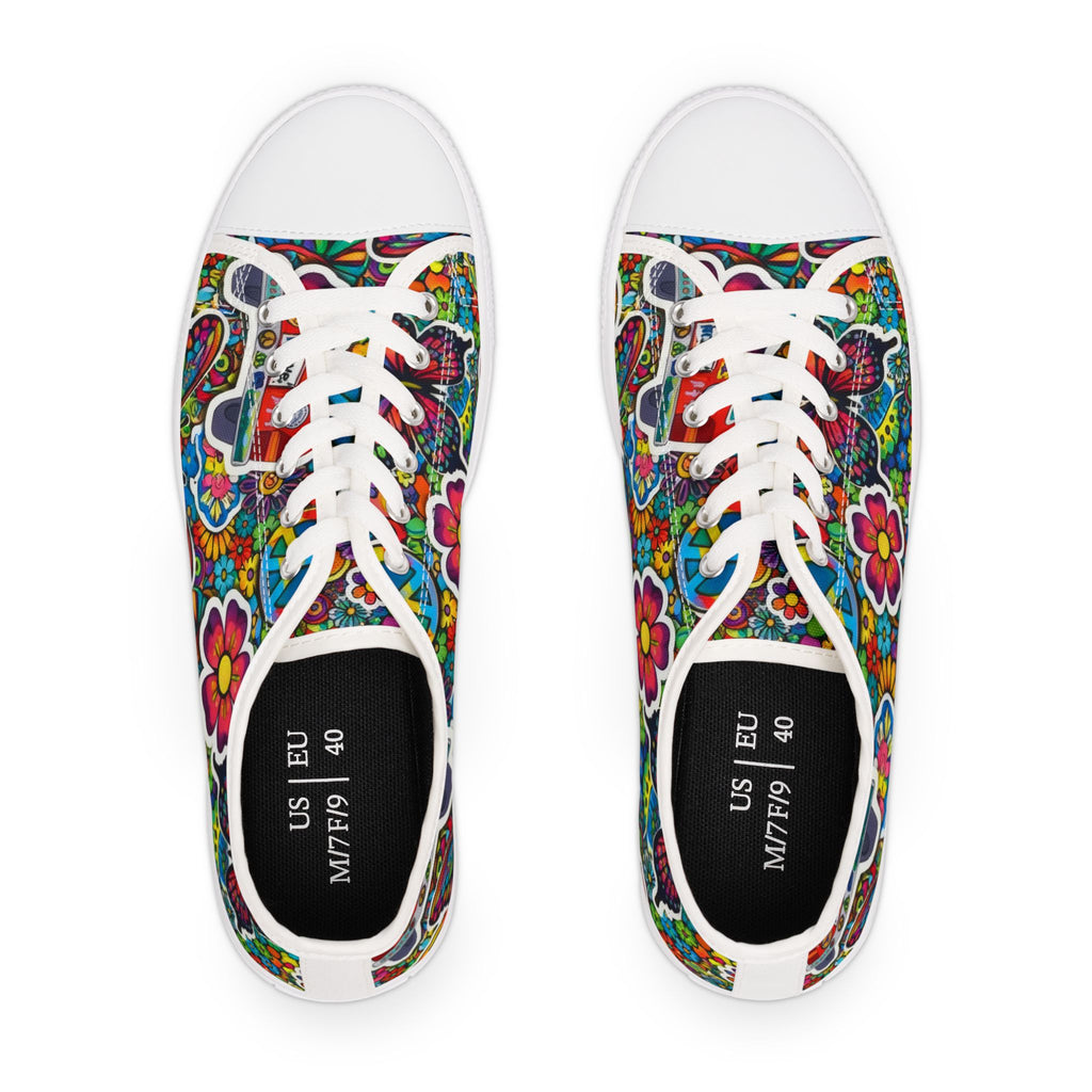 Psychedelic Garden Low-Top Sneakers