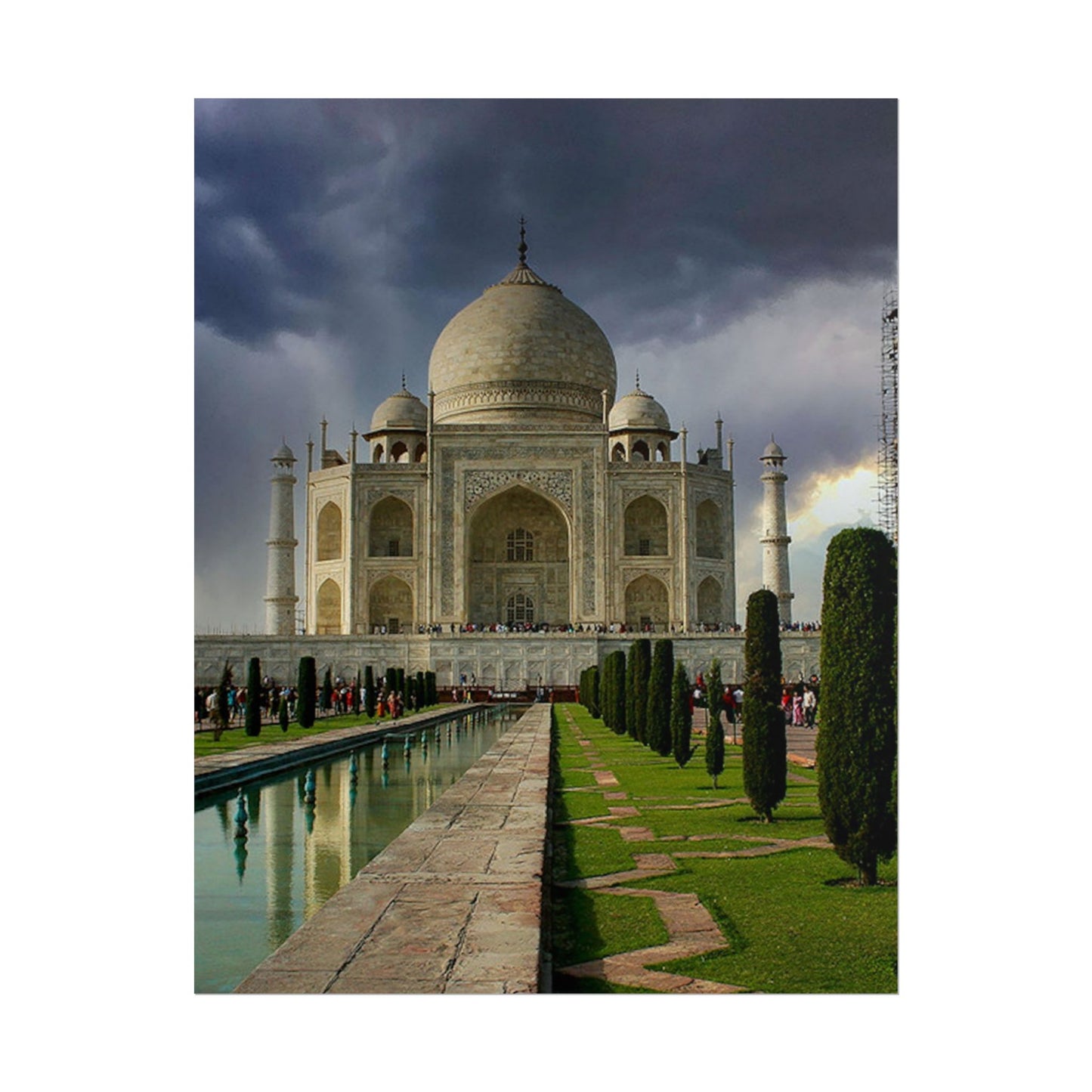 Taj Mahal Photograph Rolled Poster | India Landmark Wall Art