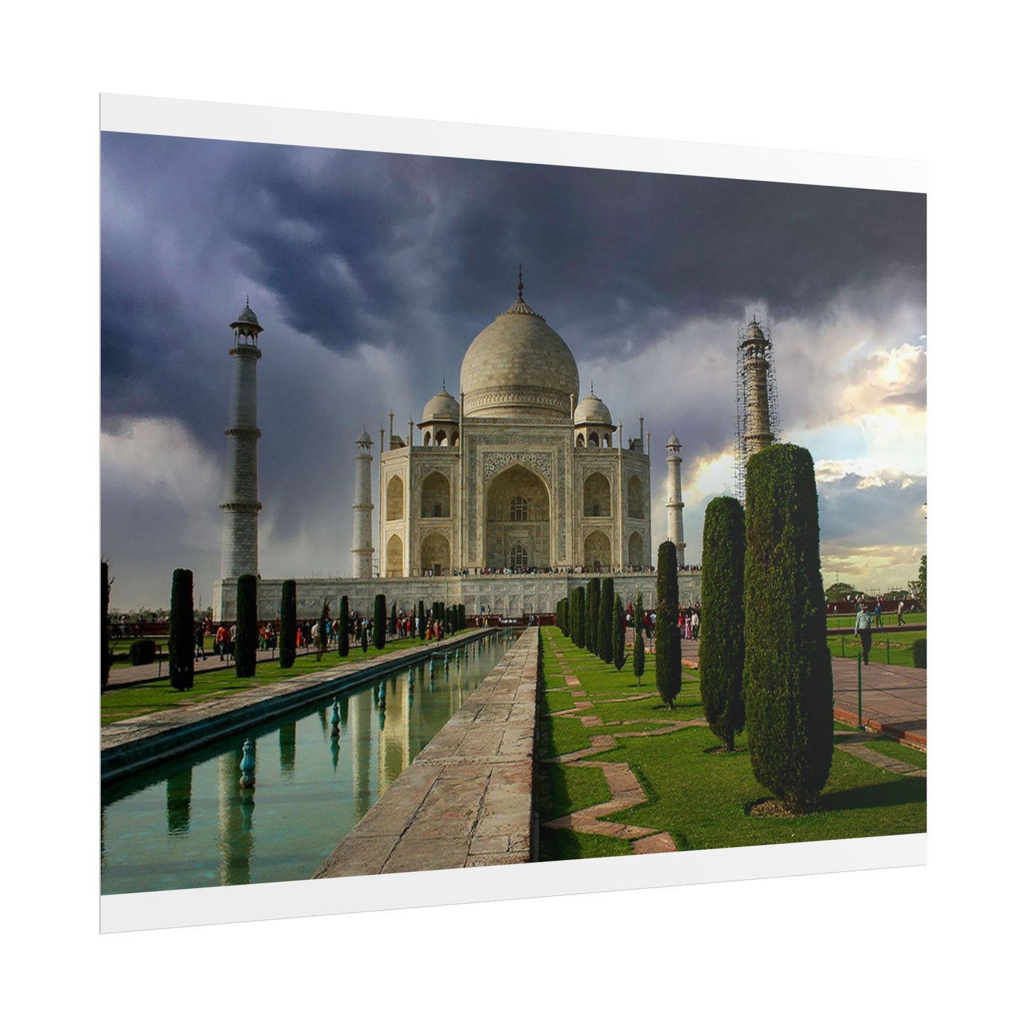 Taj Mahal Photograph Rolled Poster | India Landmark Wall Art