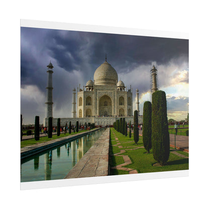 Taj Mahal Photograph Rolled Poster | India Landmark Wall Art