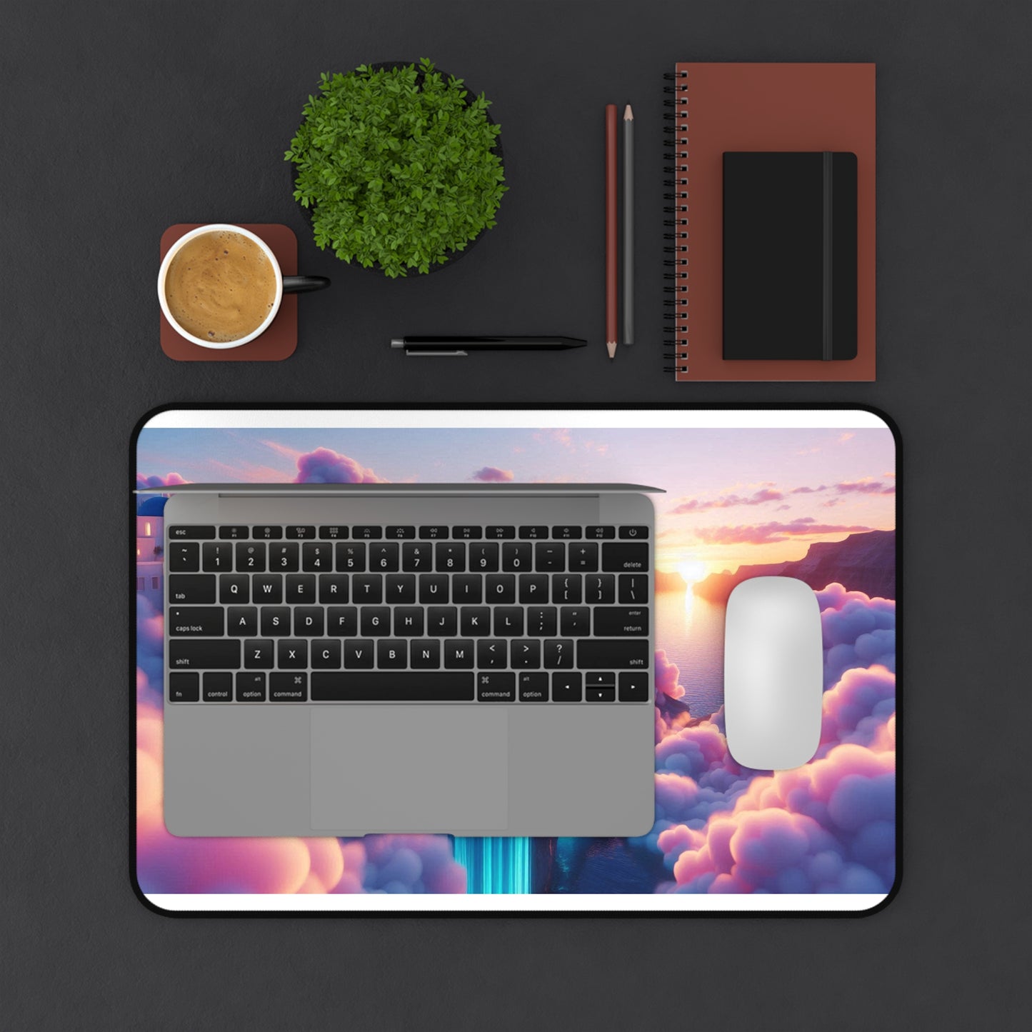 Sunset Cloud City Desk Mat