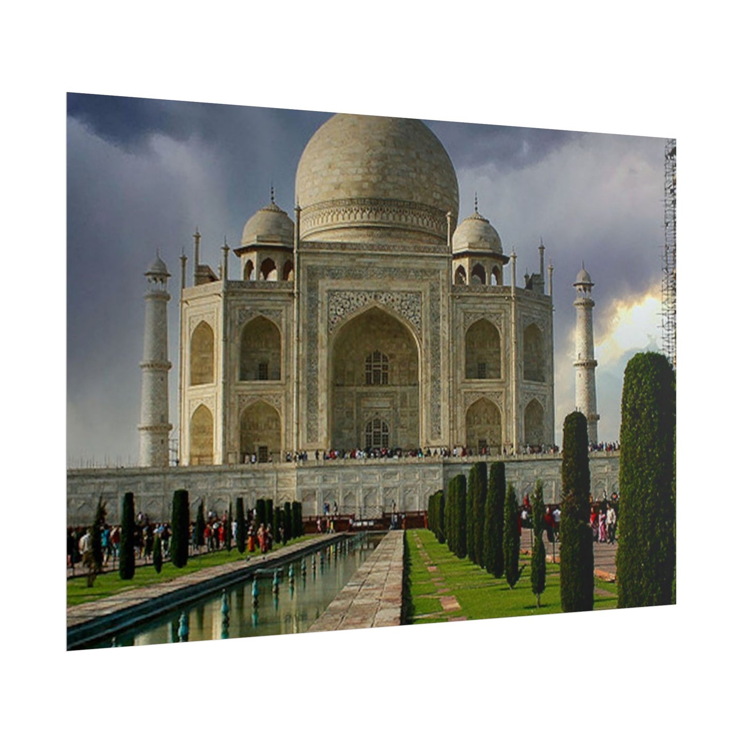 Taj Mahal Photograph Rolled Poster | India Landmark Wall Art