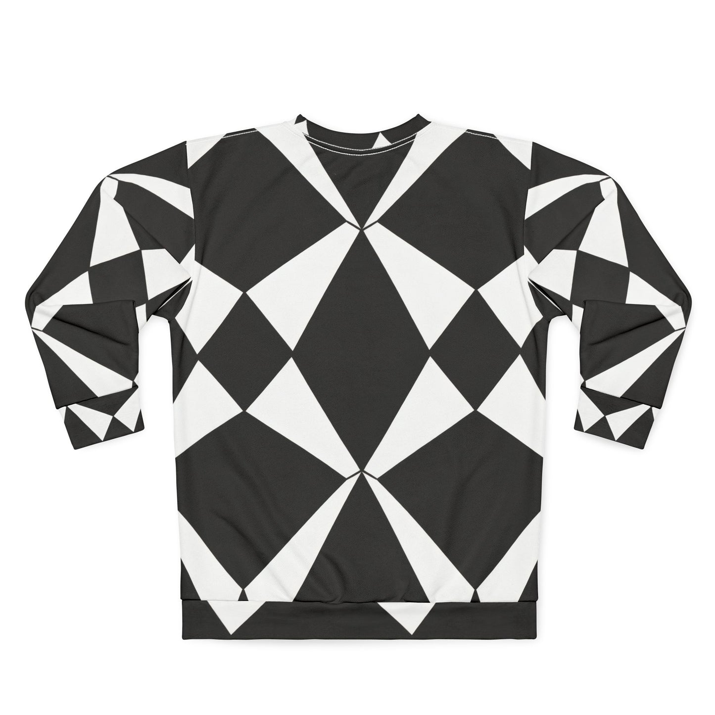 Vibrant 60s Mod Op-Art Geometric Diamond Sweatshirt