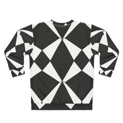 Vibrant 60s Mod Op-Art Geometric Diamond Sweatshirt