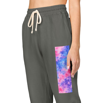 Tie-Dye Patch Sweatpants — Colorful Retro Lounge Joggers