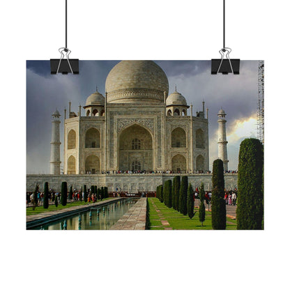 Taj Mahal Photograph Rolled Poster | India Landmark Wall Art