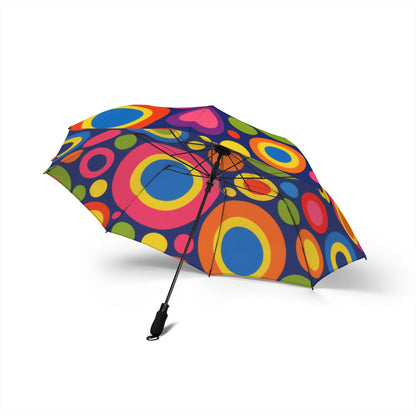 Colorful Retro Circles Foldable Umbrella