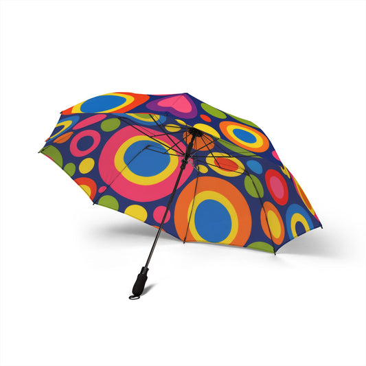 Colorful Retro Circles Foldable Umbrella