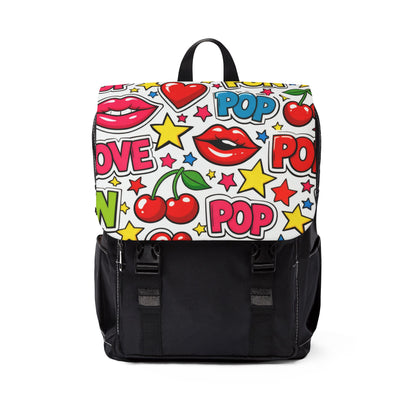 Pop Art Cherry Love Backpack