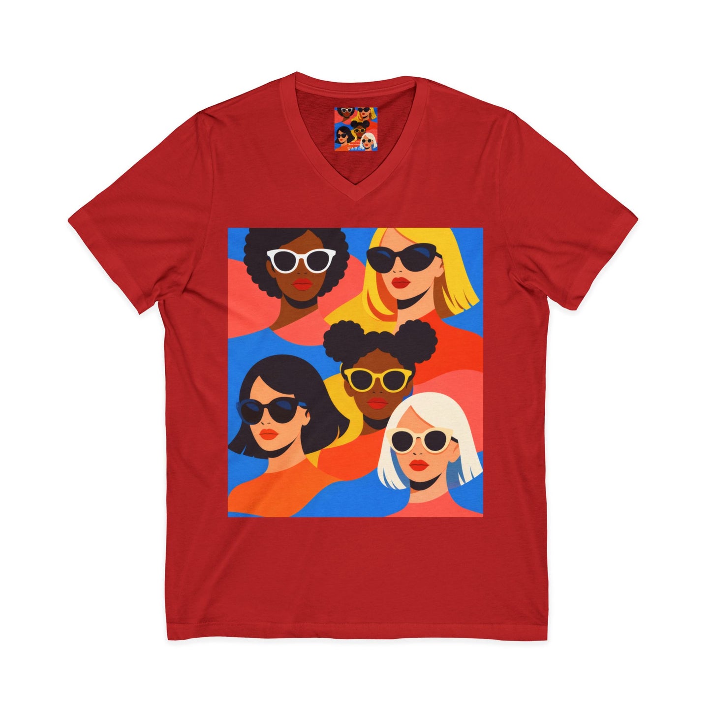 Pop Art Women Faces Women's T-shirt