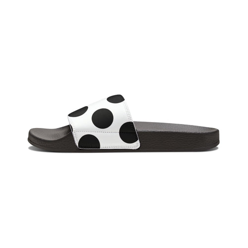 Black Polka Dot Slide Sandals
